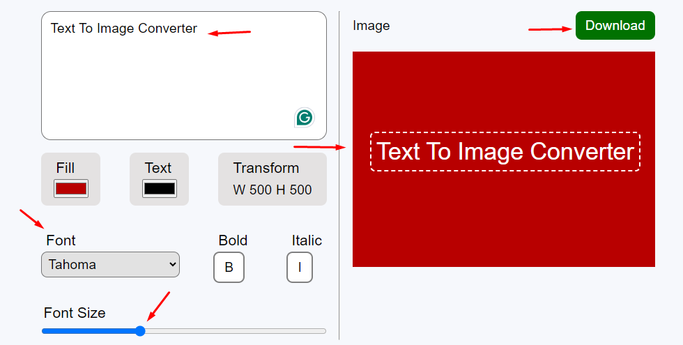 text to image converter